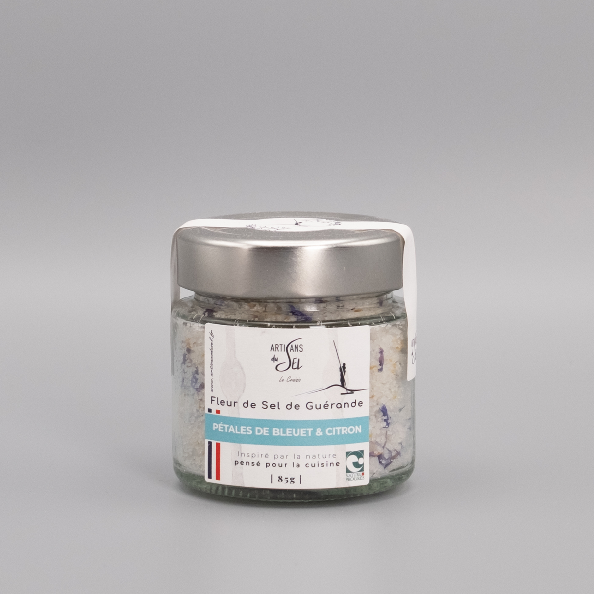 Fleur de Sel de Guérande mit Kornblumenblüten & Zitrone 85g