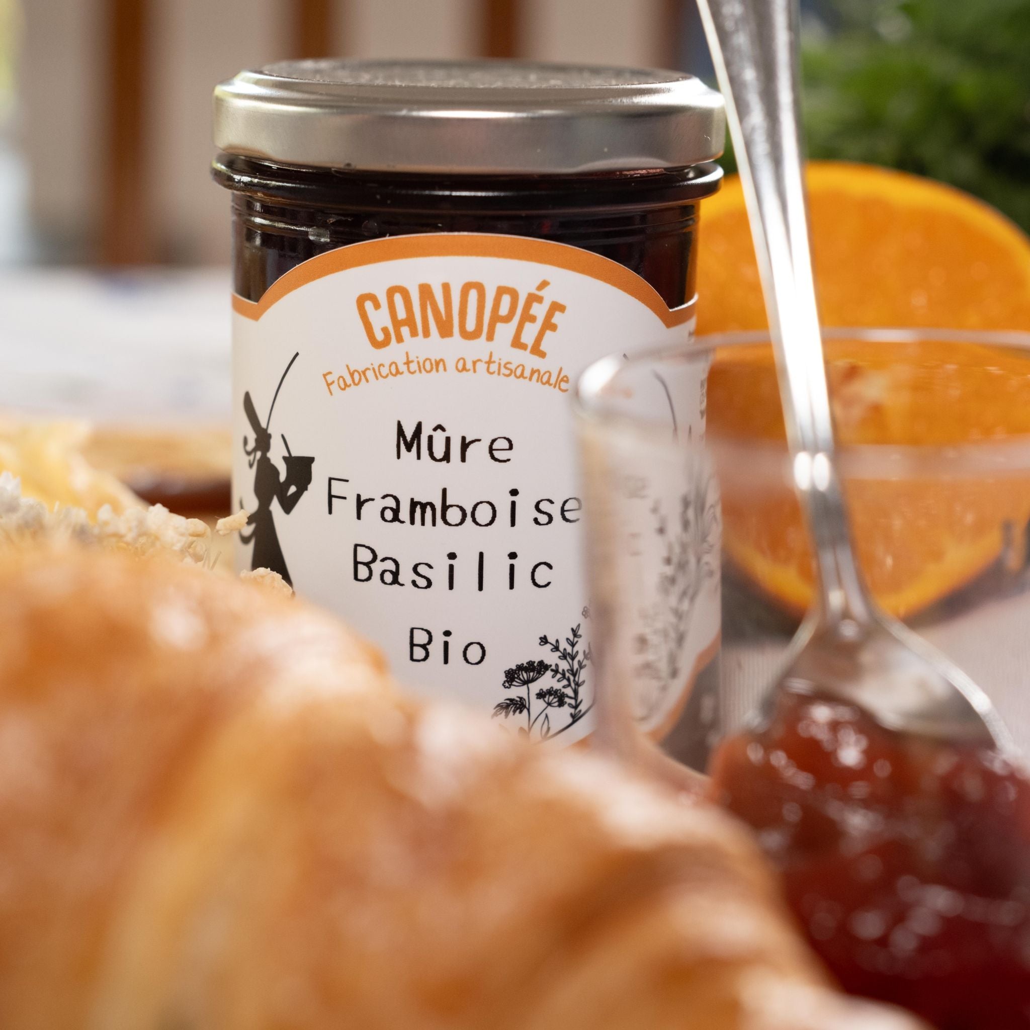 Brombeer Himbeer Basilikum Konfitüre von La Biscuiterie des Vénètes