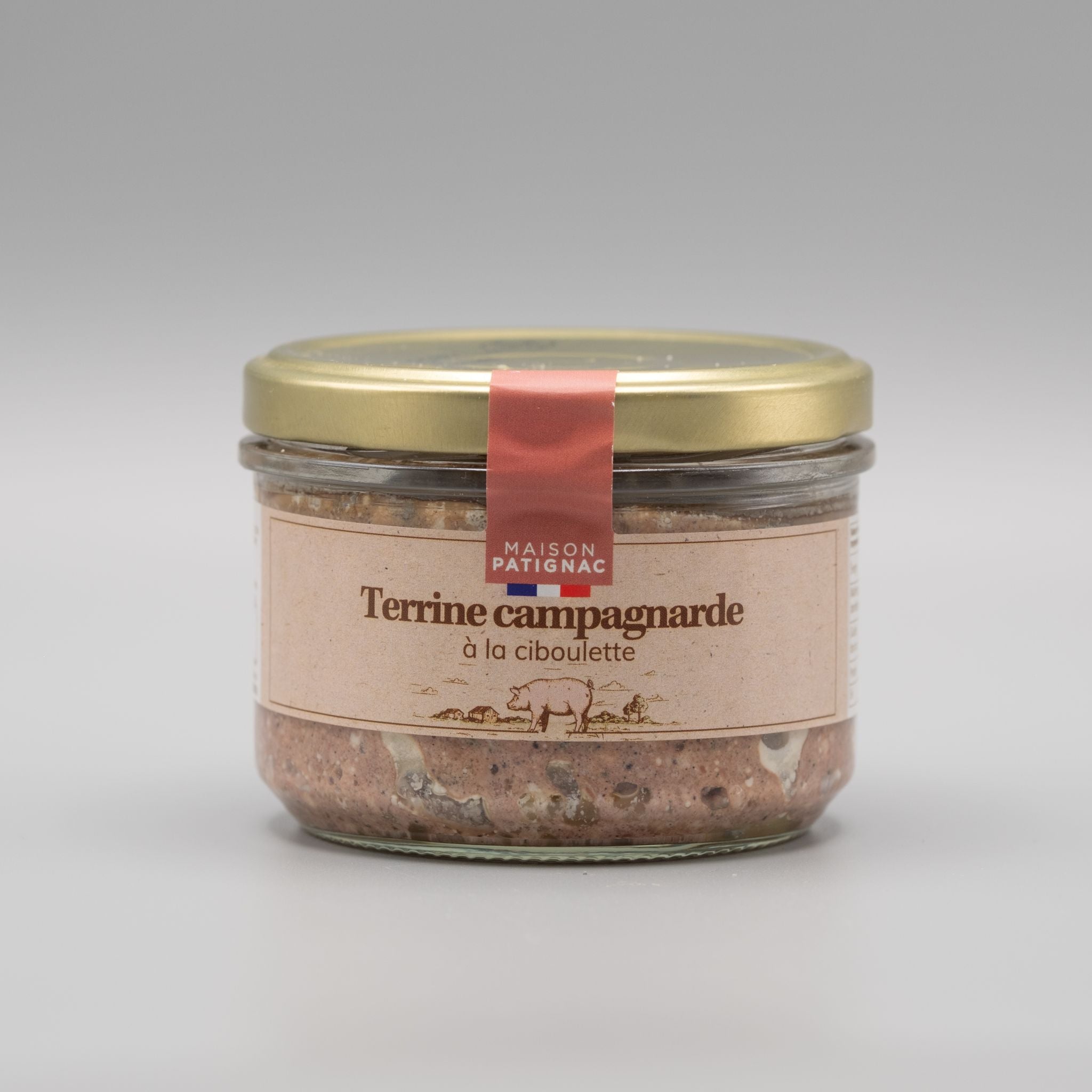 Landterrine mit Schnittlauch