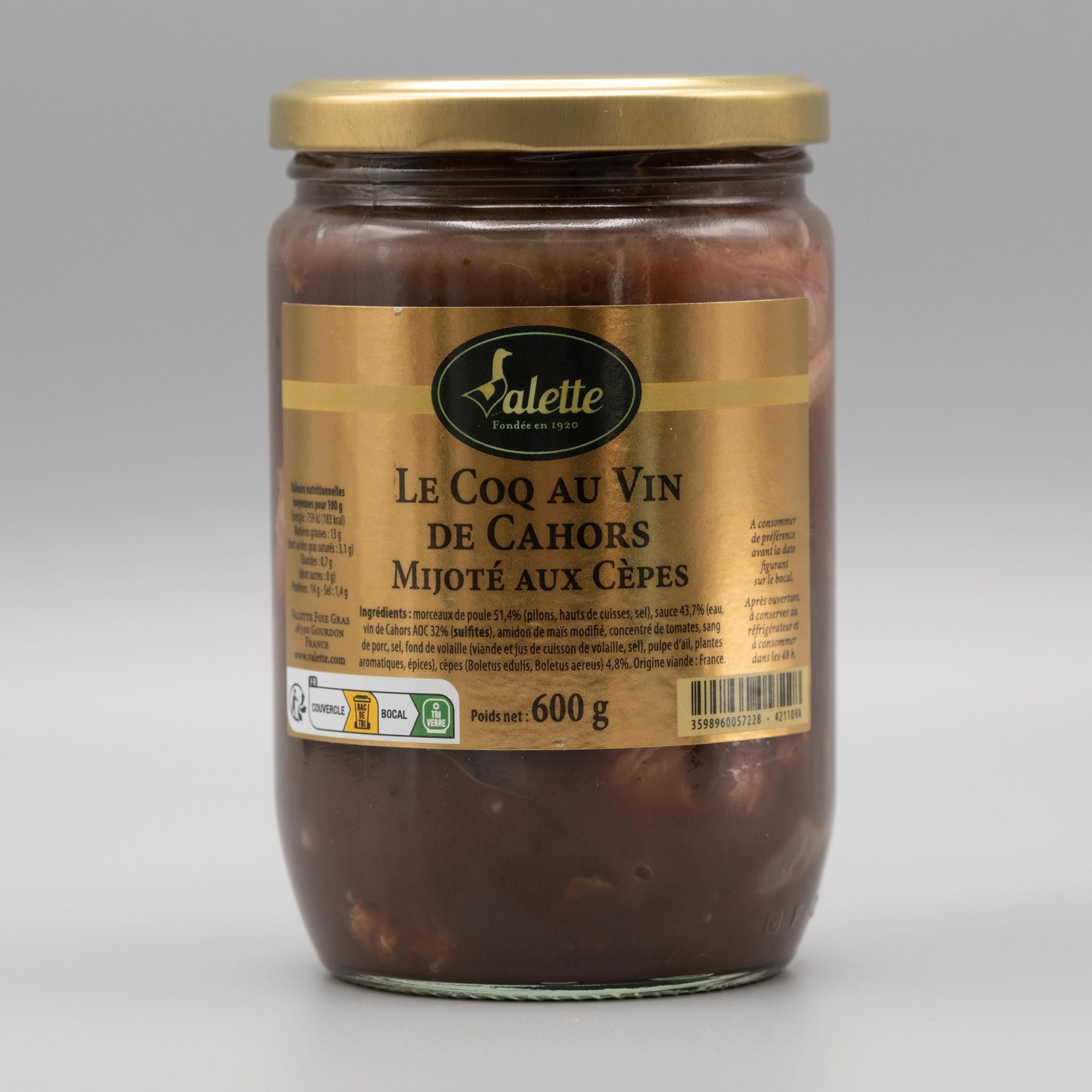 Coq au Vin aus Cahors mit Steinpilzen von Valette