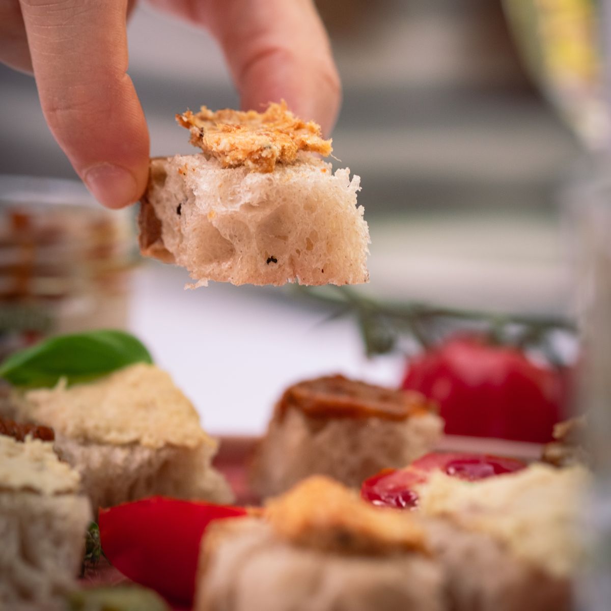 Kleine Häppchen mit Rillettes