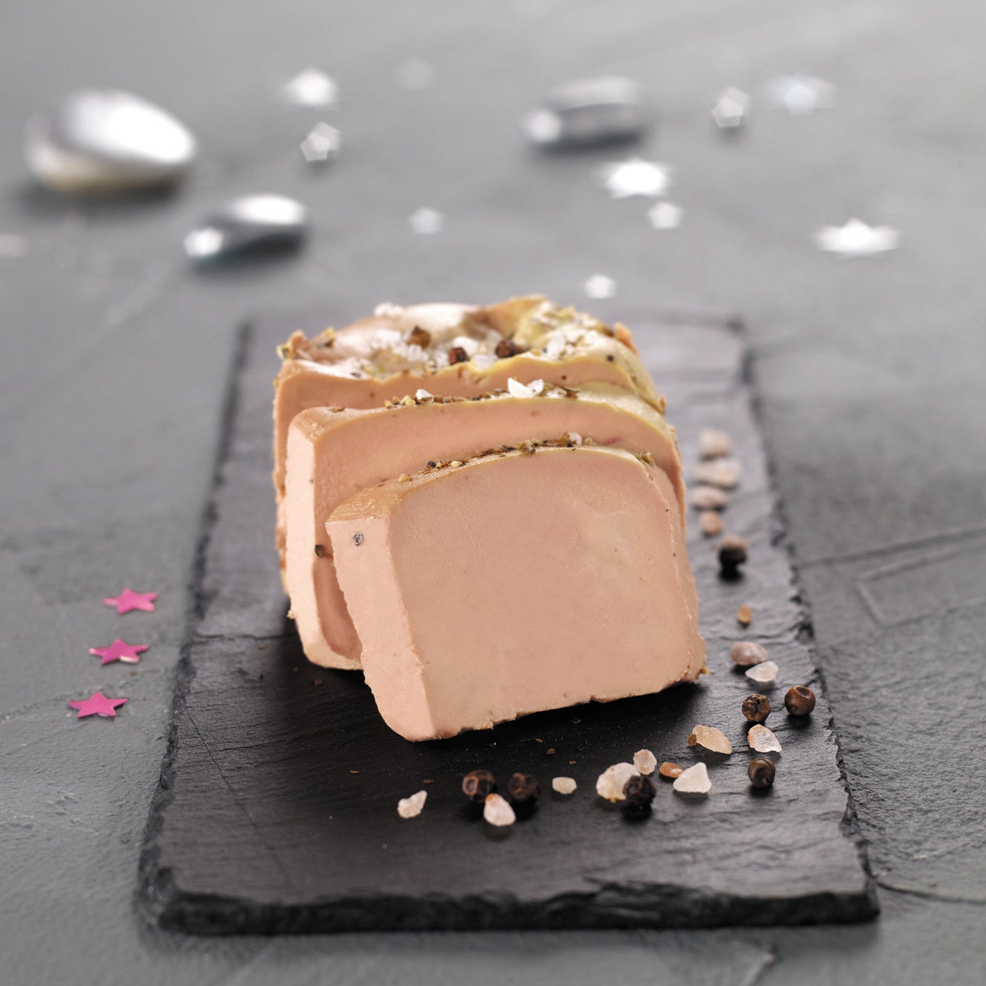 Ganze Enten-Foie Gras aus dem Südwesten – Hawaii-Lavasalz & Penja-Pfeffer
