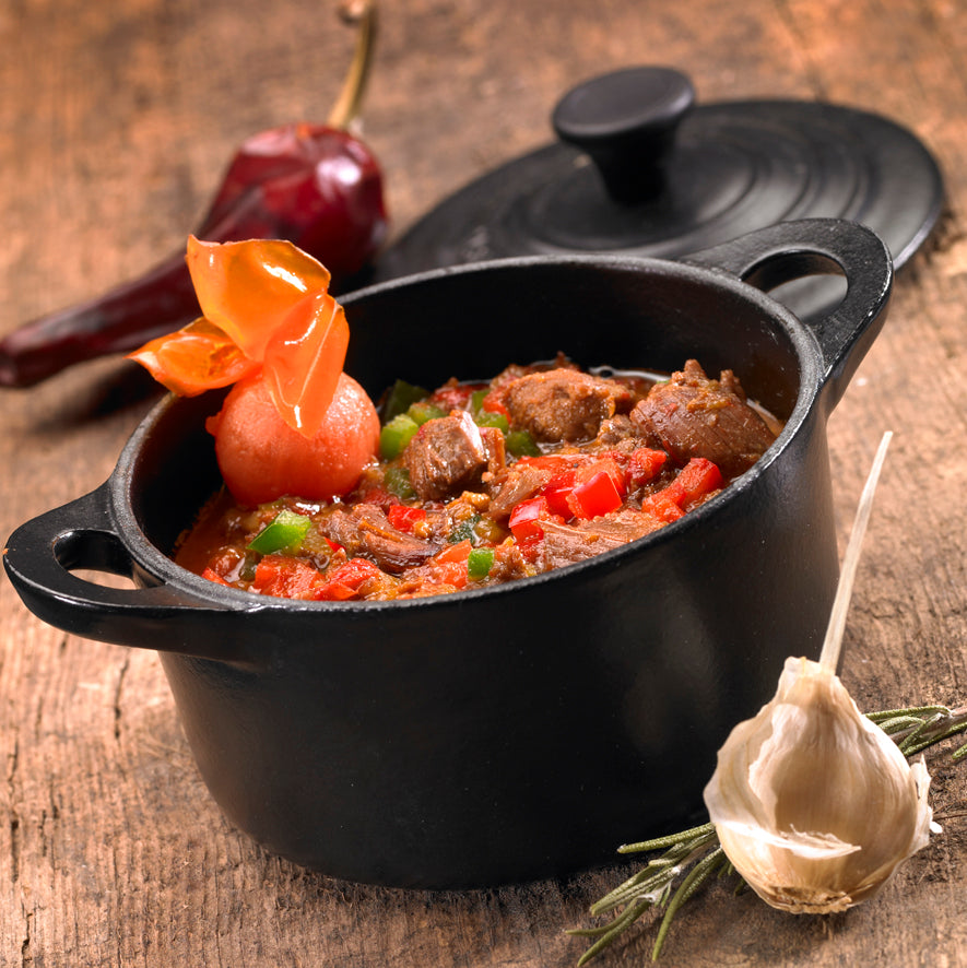 Axoa vom Entenfleisch mit Piment d'Espelette