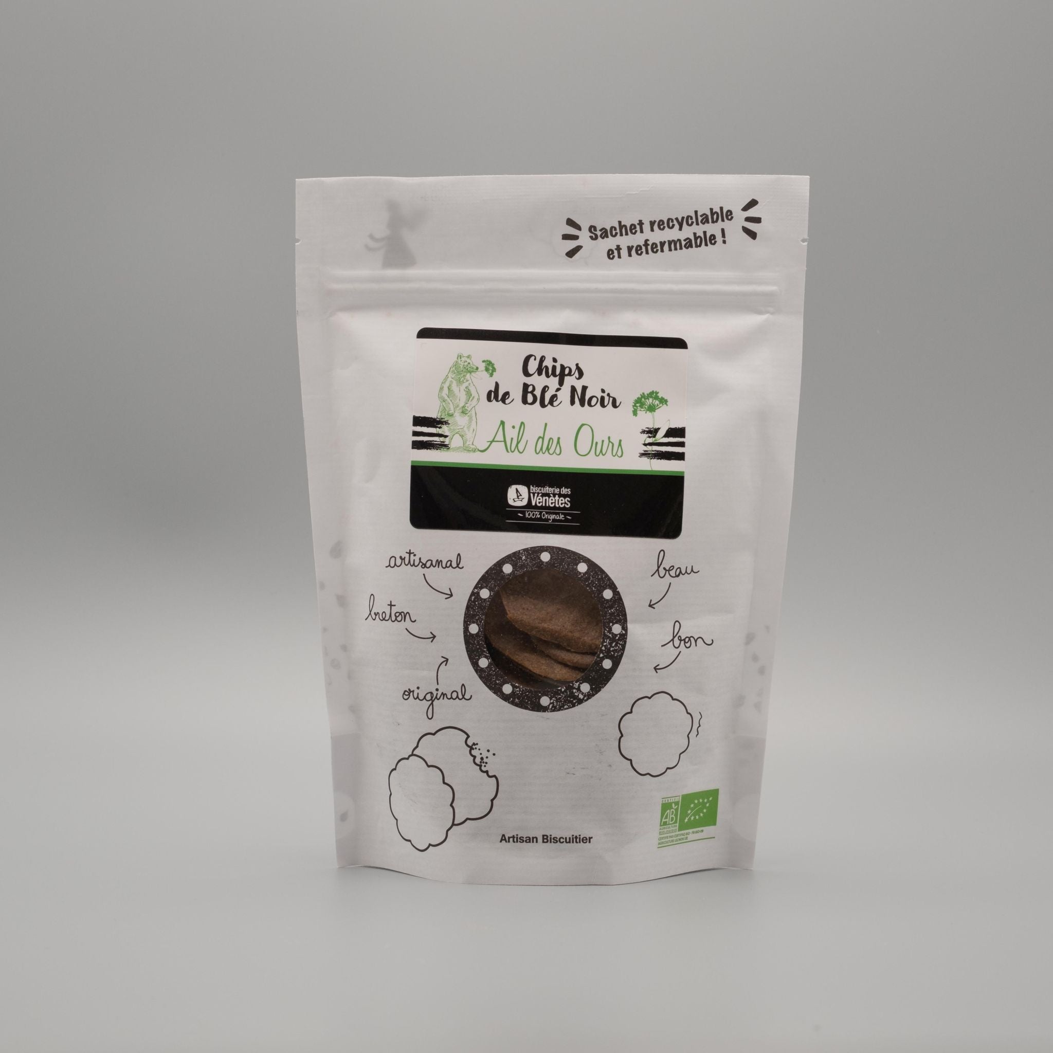 Buchweizenchips mit Bärlauch von La Biscuiterie des Vénétes
