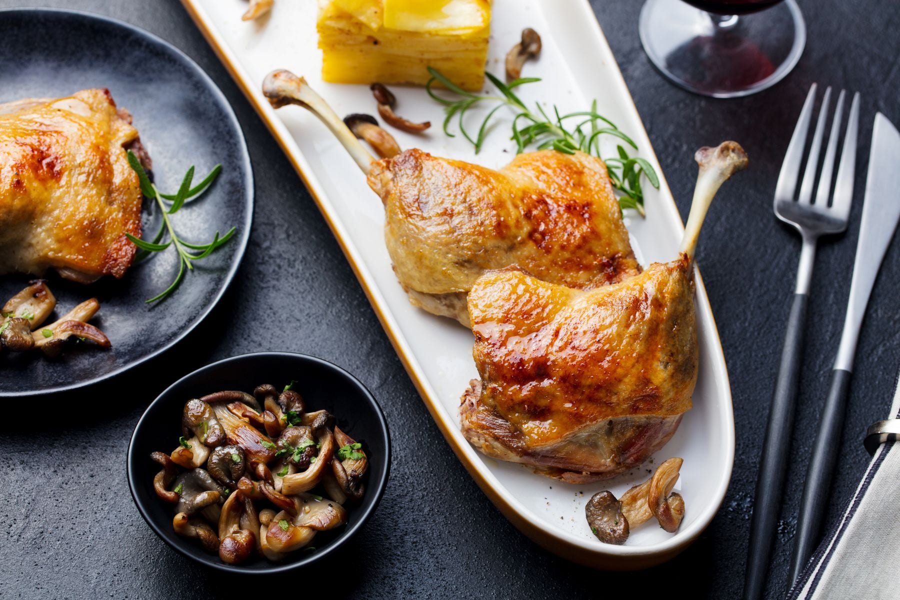 Entenconfit als Spezialität aus Südwestfrankreich