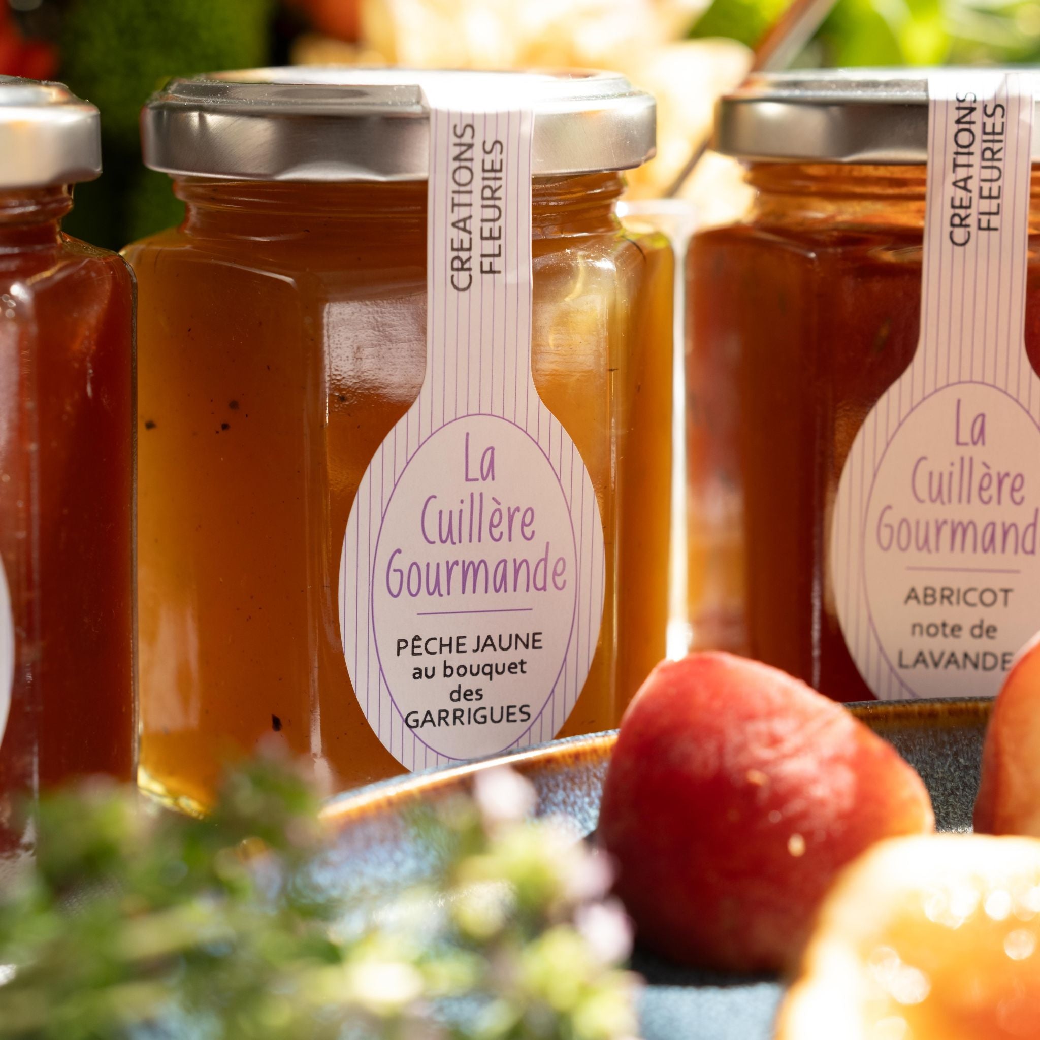 Pfirsich und Aprikosen Konfitüre von La Cuillère Gourmande