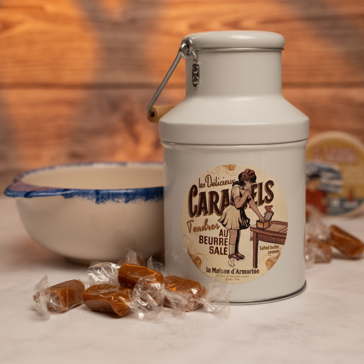 Weiche Karamellbonbons mit gesalzener Butter Milchkanne 200g