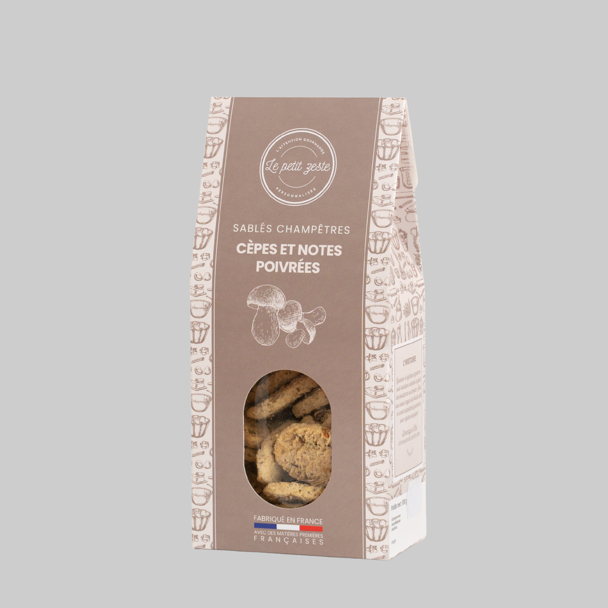 Herzhafte Sandkekse – Steinpilze & Pfeffer 100g