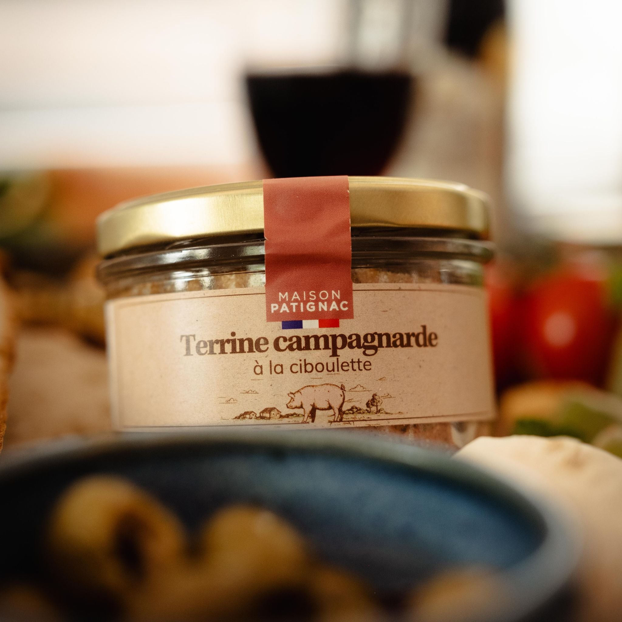 Landterrine mit Schnittlauch von Maison Patignac