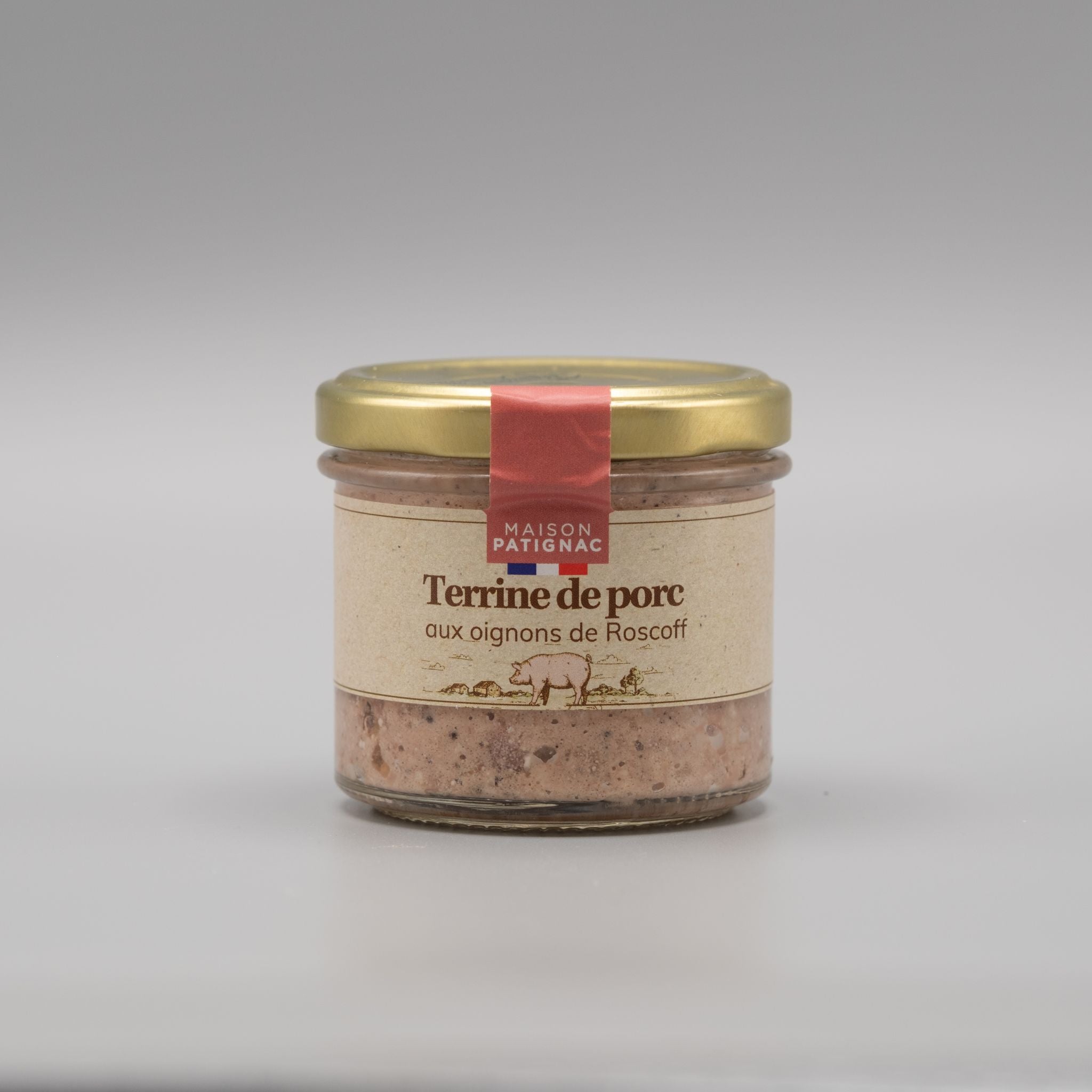 Schweinefleischterrine mit Roscoff-Zwiebeln