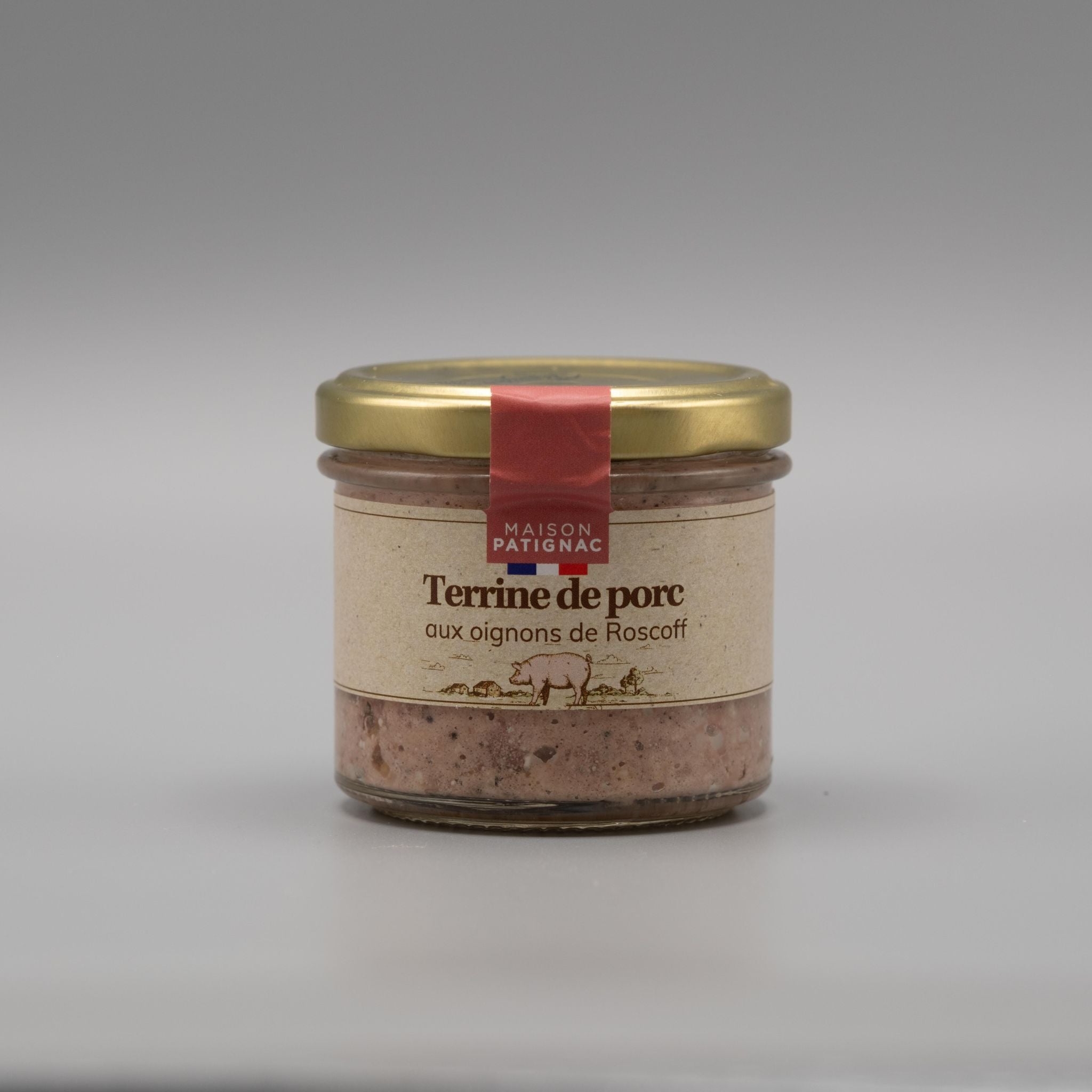Schweineterrine mit Roscoff Zwiebeln von Maison Patignac